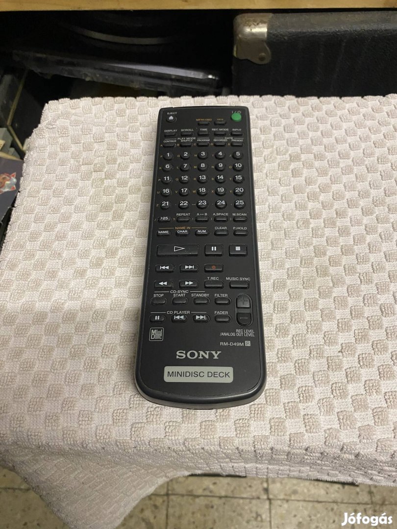 Sony Mdje940/920 Gyári Eredeti szerviz Táv 