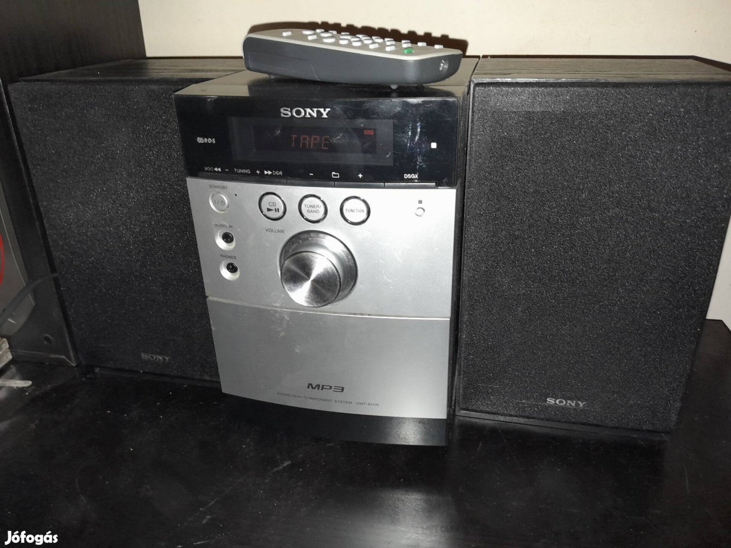 Sony Mini hifi mp3-as gyári távvezérlővel dobozában 