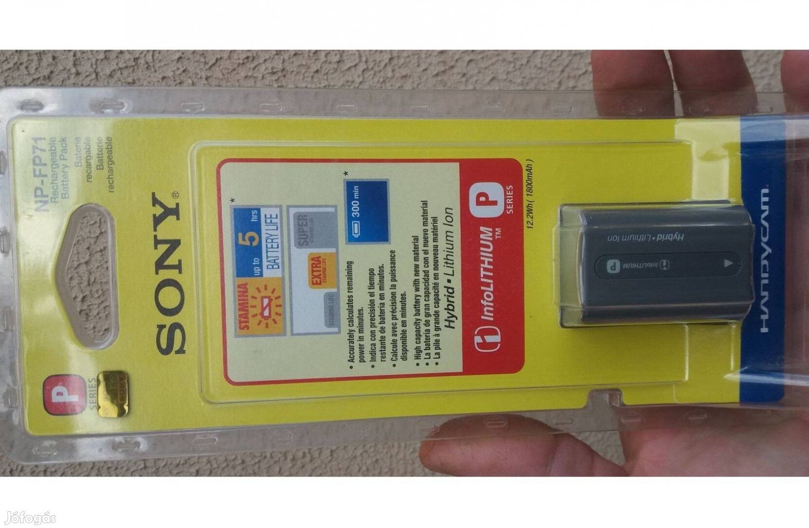Sony NP-FP71 kamera akku eredeti bontatlan csomagolásban