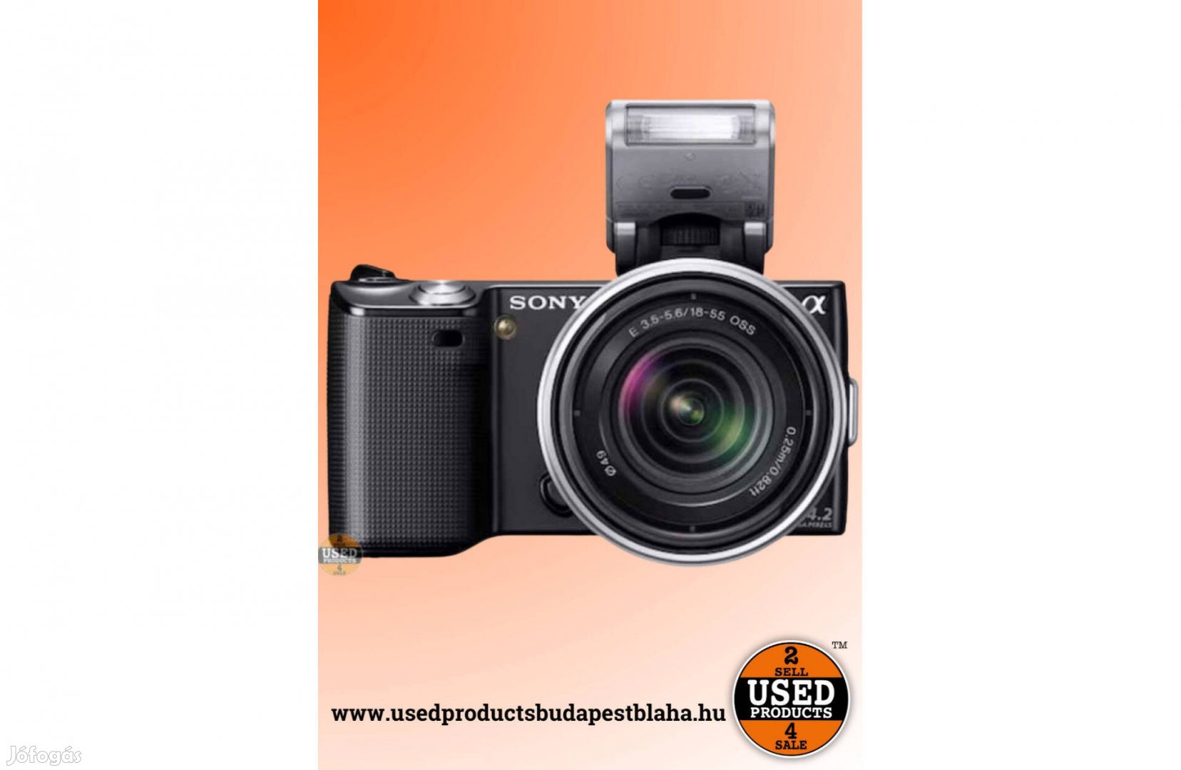 Sony Nex-5 + Objektív 18-200mm E f3.5-6.3 | Used Products Budapest Bla
