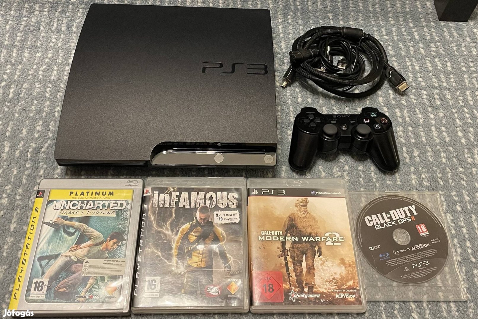 Sony PS3 Slim 160GB konzol Playstation 3 PS 3