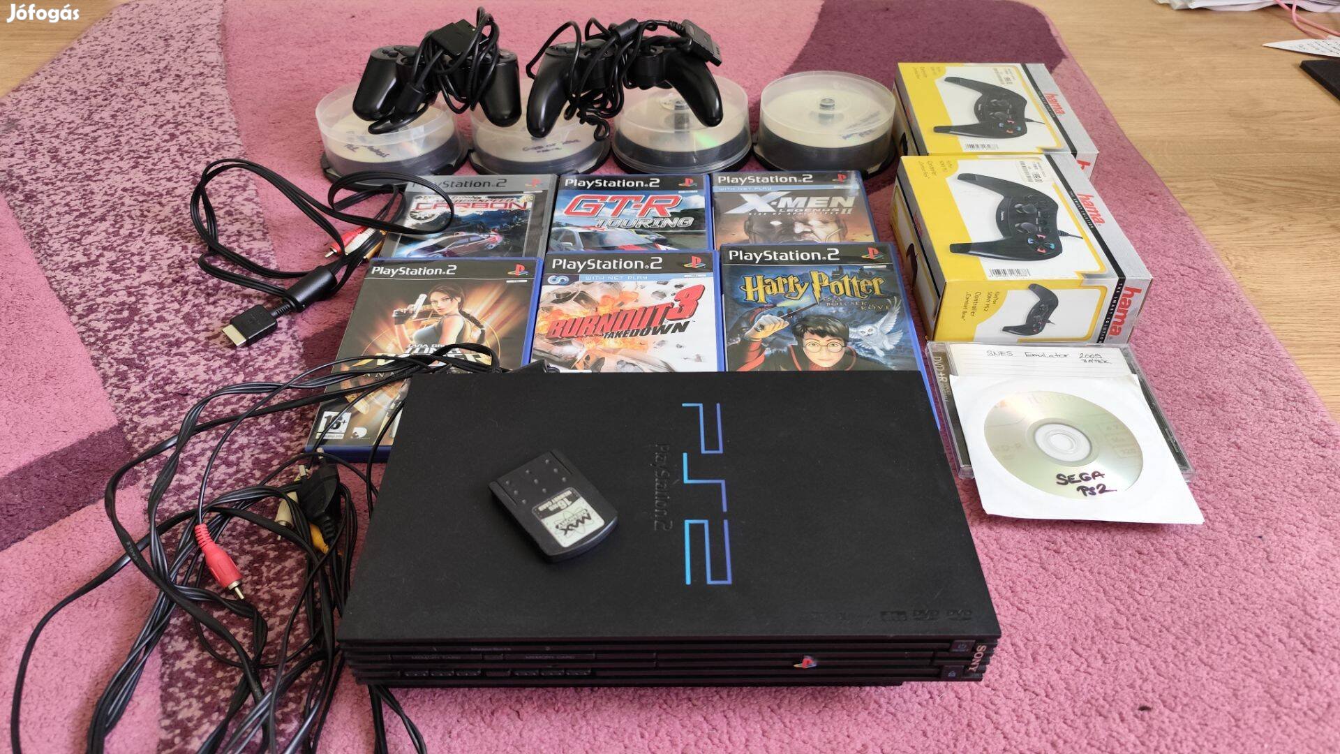 Sony Playstation 2 Ps2 fat játékokkal,tartozékokkal modbo chip