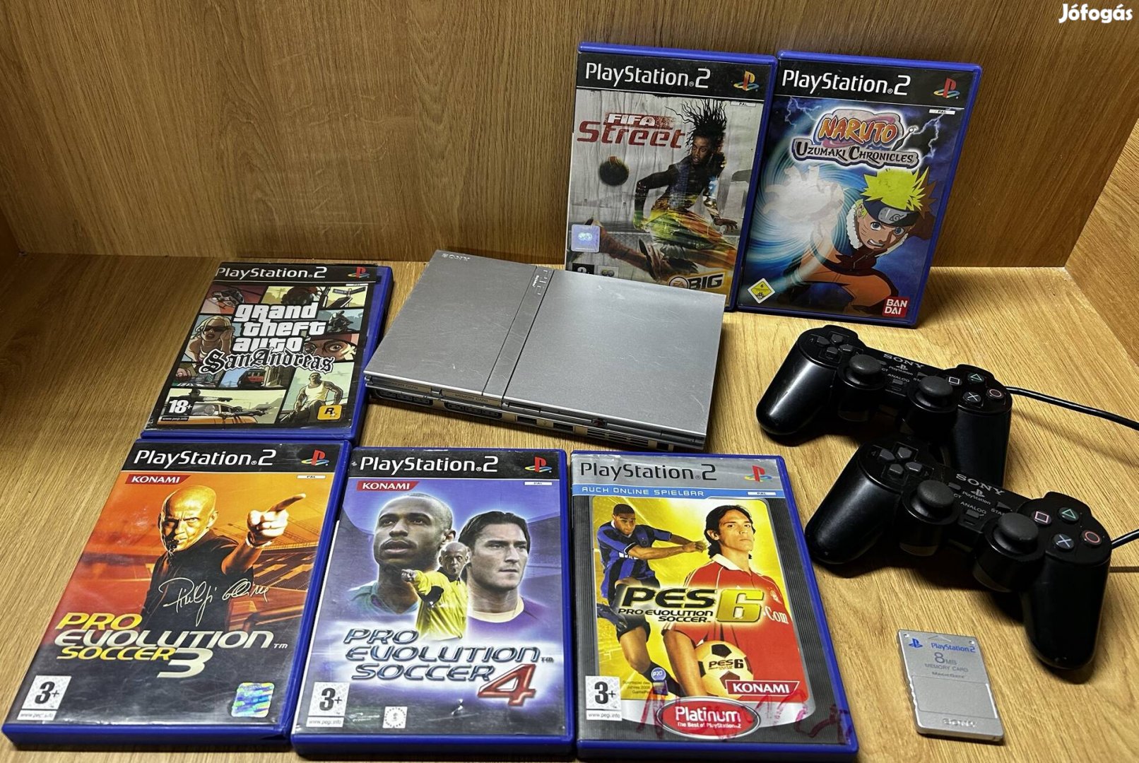 Sony Playstation 2 Slim játékcsomag (ezüst) 