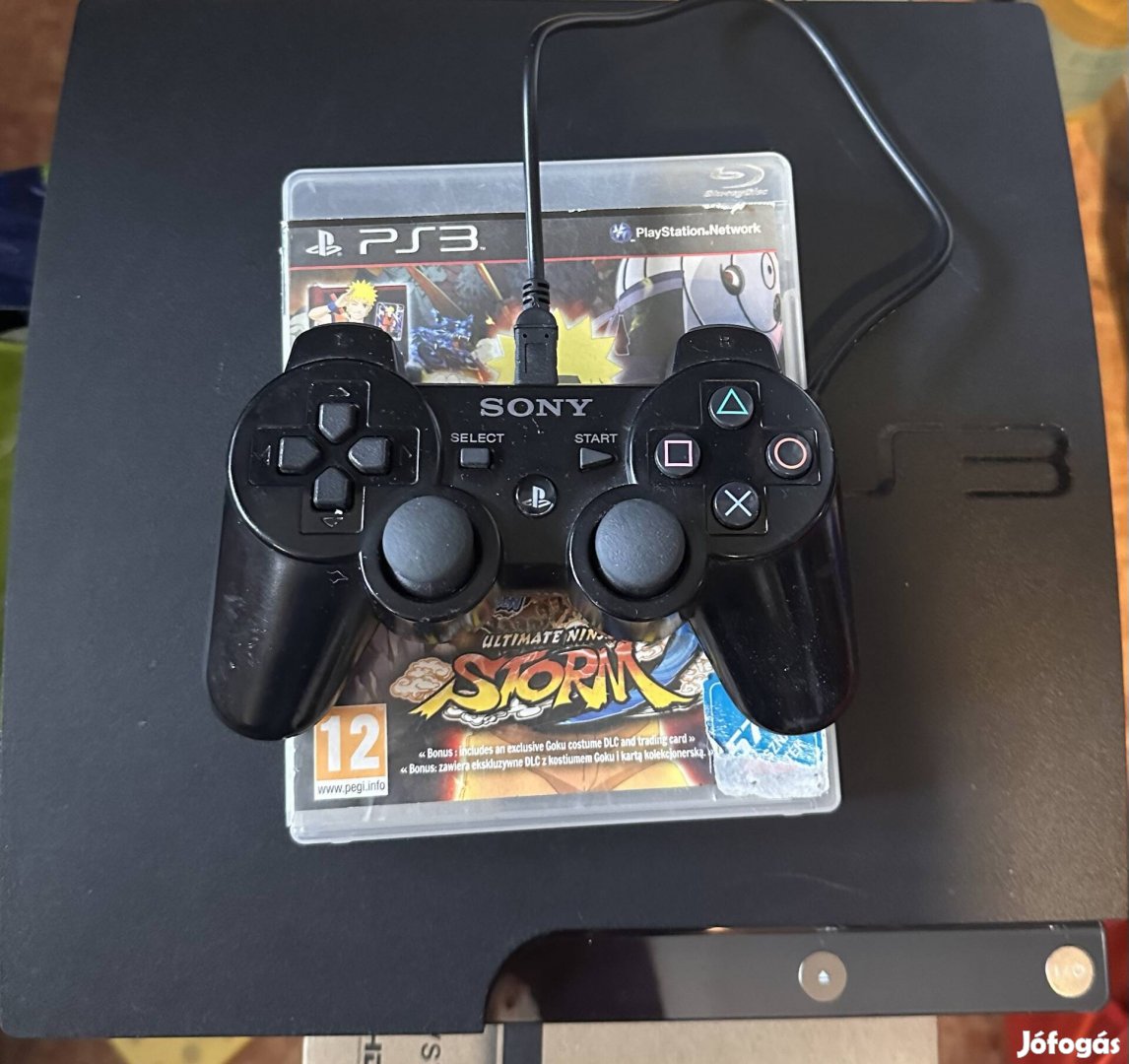 Sony Playstation 3 + Joy + Játék, kábelekkel!