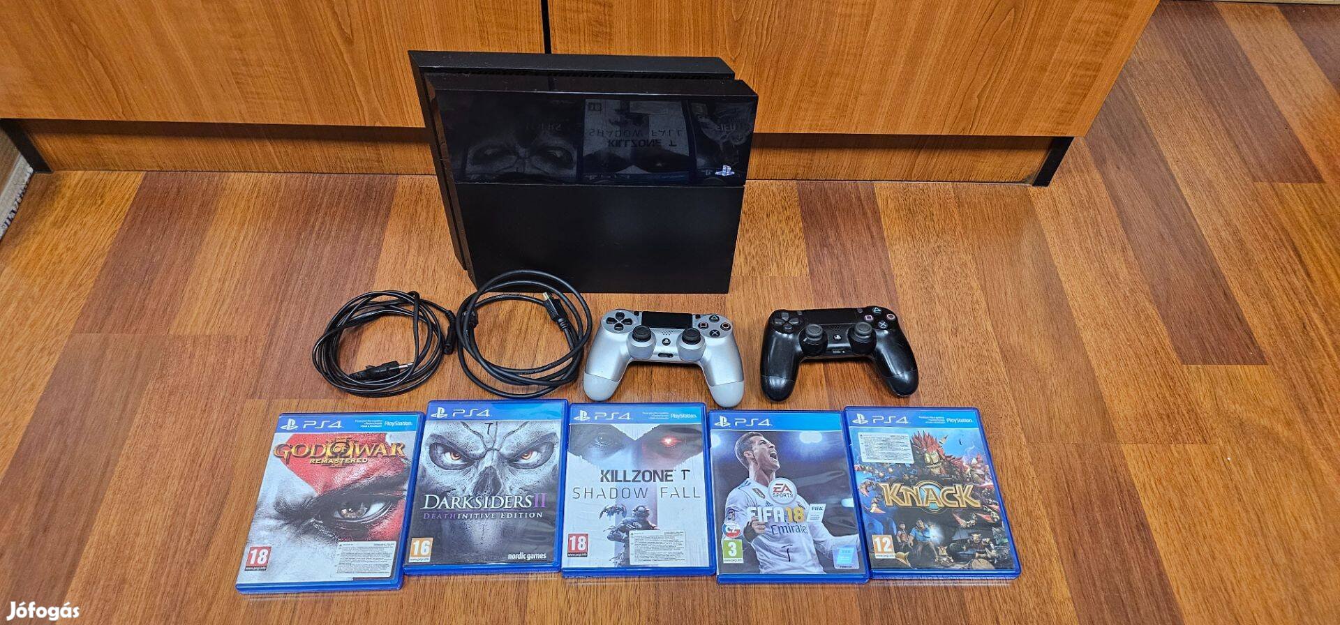 Sony Playstation 4 FAT 500 GB (Cuh-1116A) + 5db játék