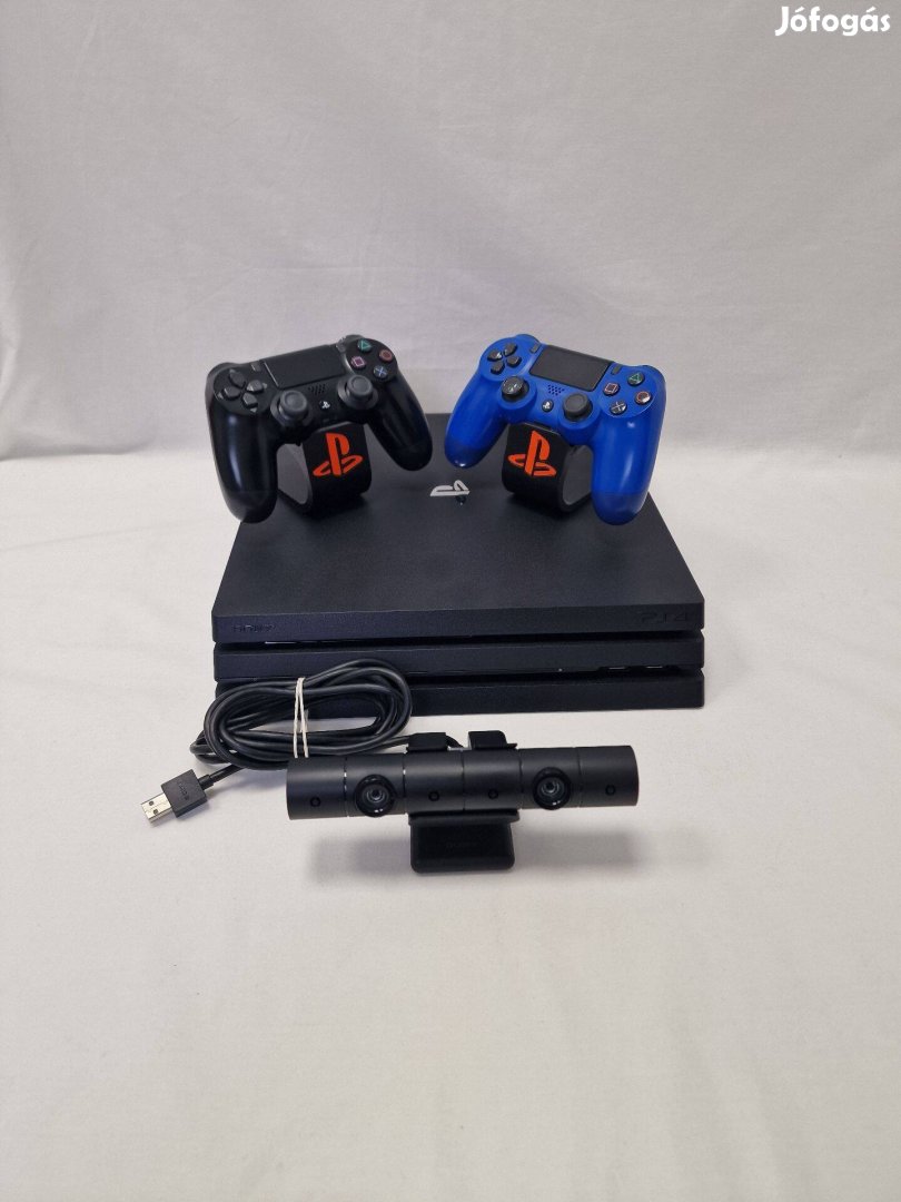Sony Playstation 4 Pro 1TB 2 kontrollerrel, kamerával, 1 év garancia