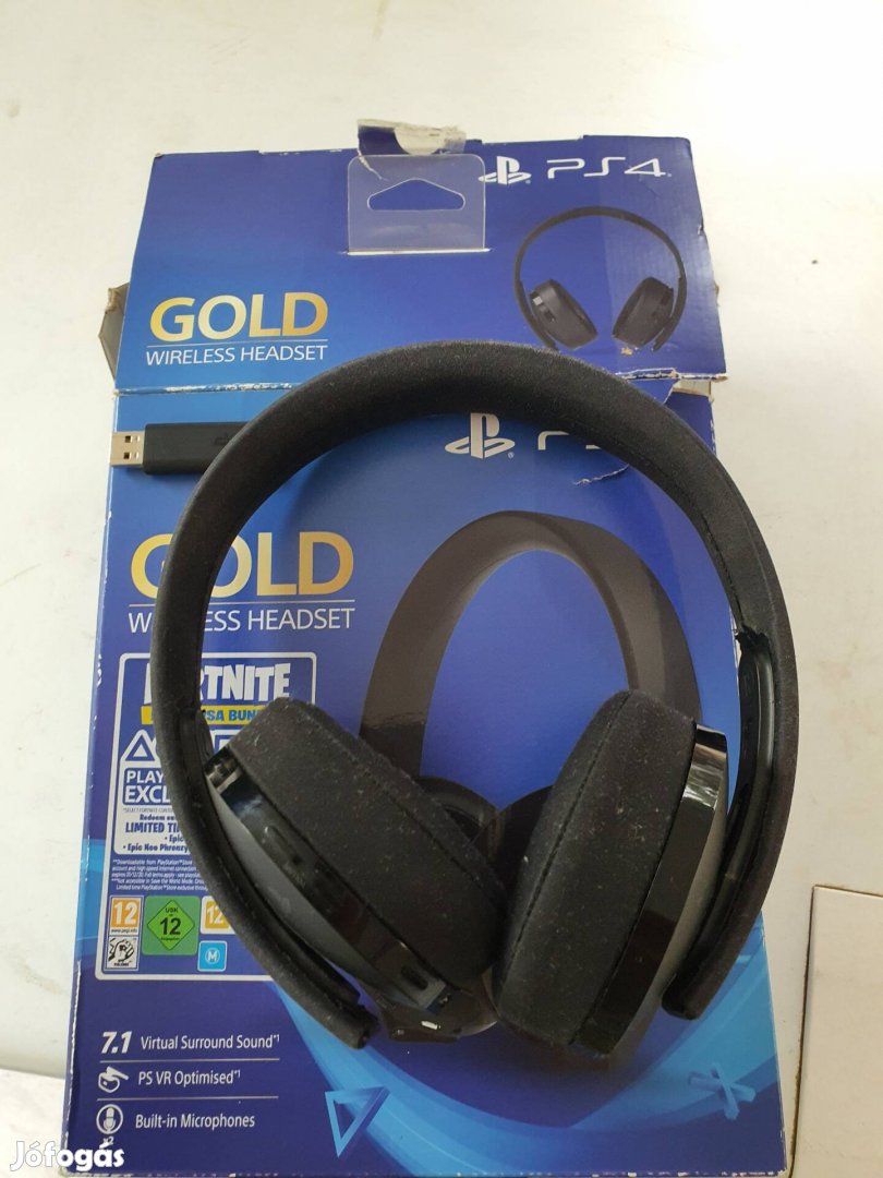 Sony Playstation Gold Wireless Headsettel fejhallgató, mikrofonnal