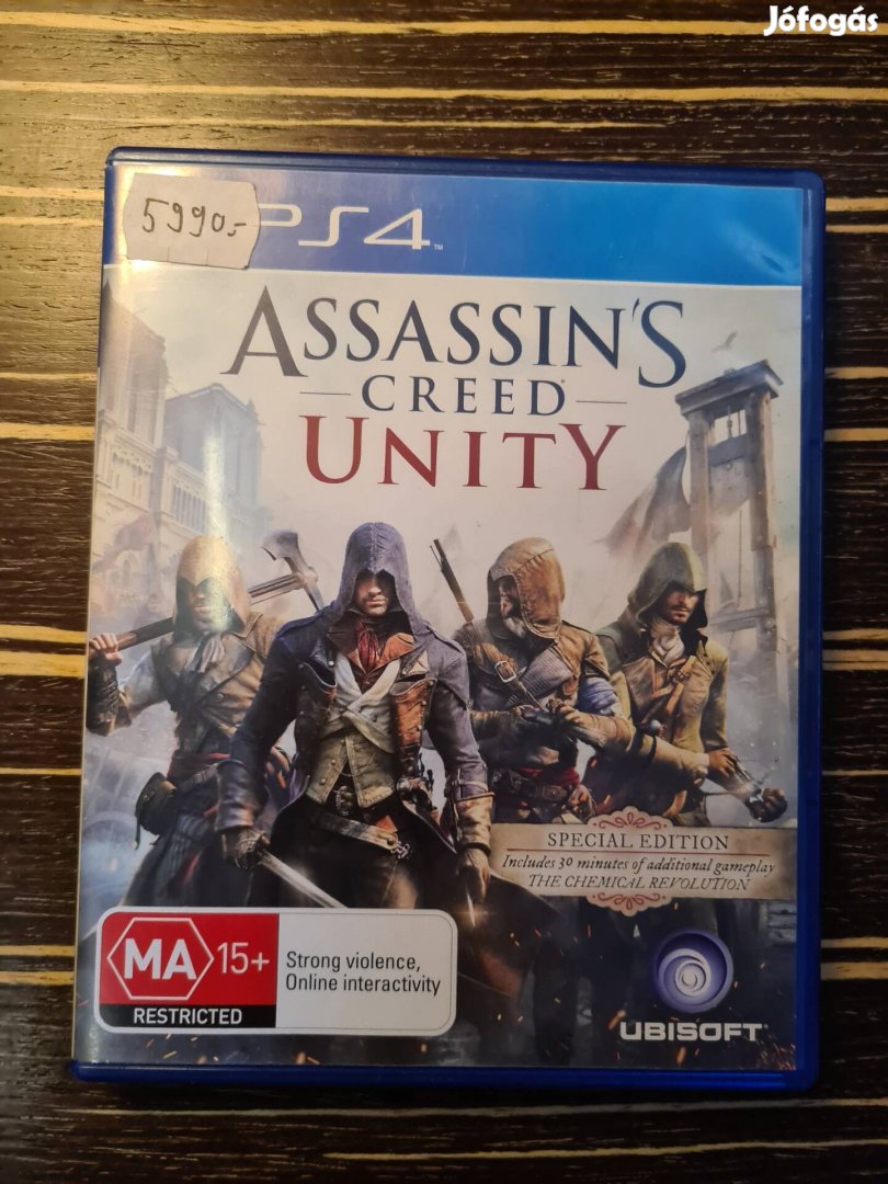Sony Playstation ps4 Assassin's Creed Unity játék
