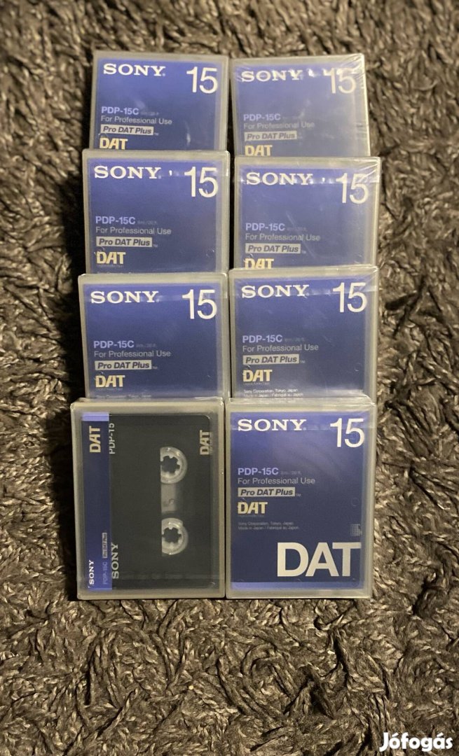 Sony Pro Dat Plus 15 Original Dat Kazetta 8 Darab új