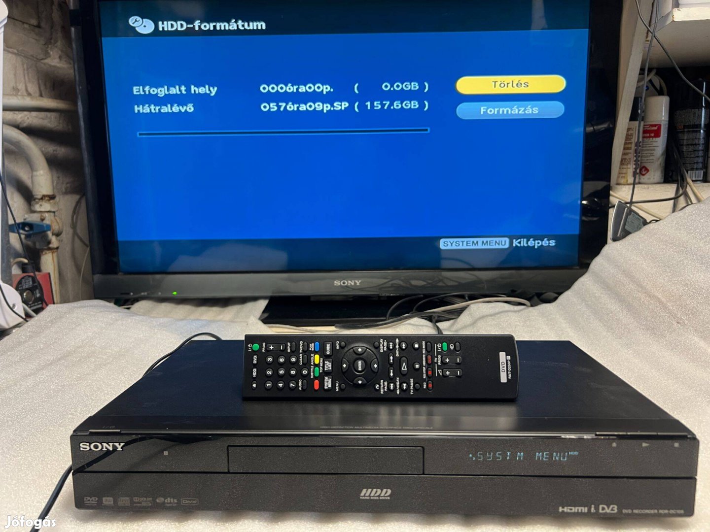 Sony RDR-DC105,HDD-DVD, HDMI, USB, Digitális-analóg vétel,