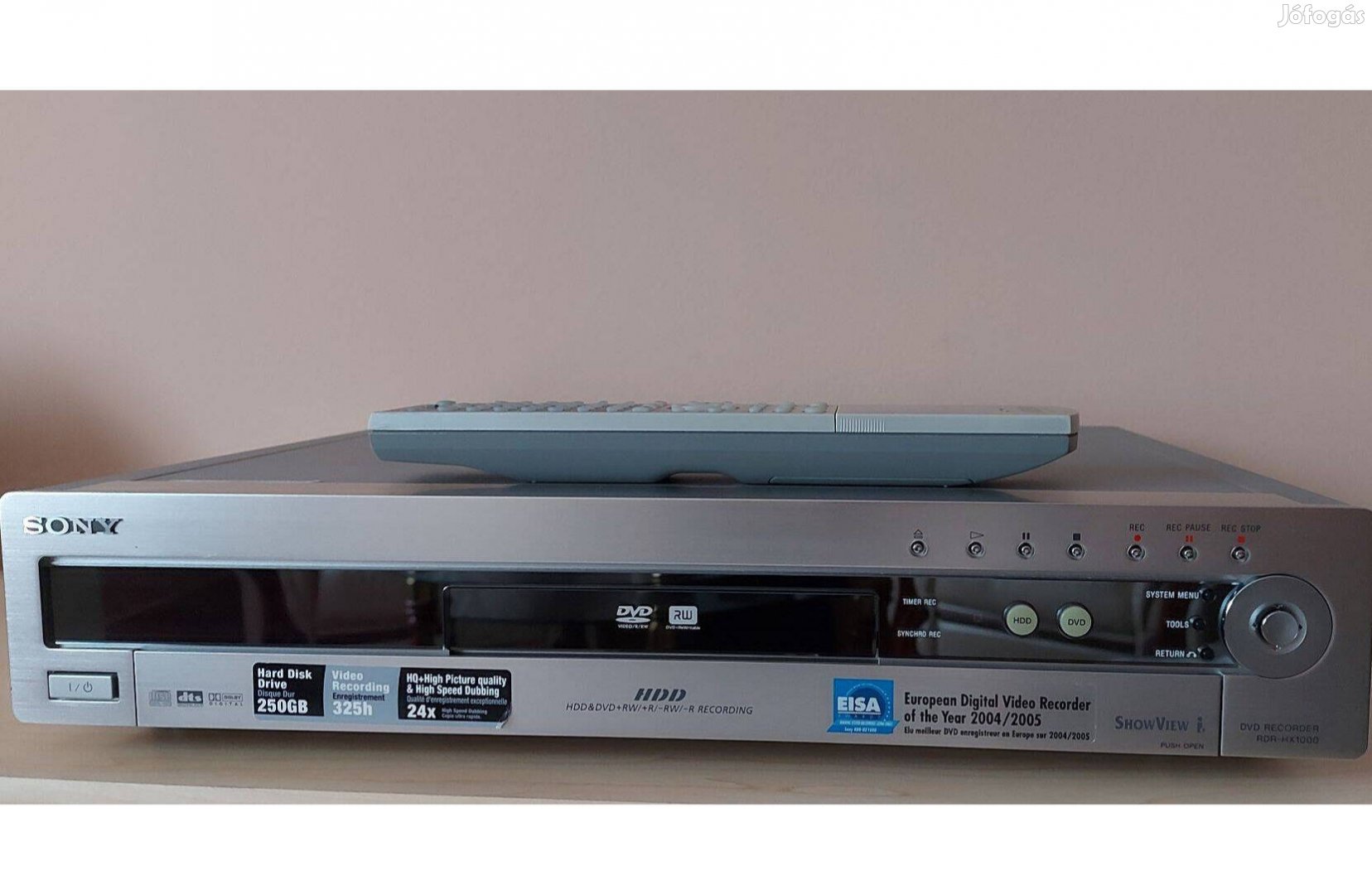 Sony RDR-HX1000 merevlemezes dvd lejátszó