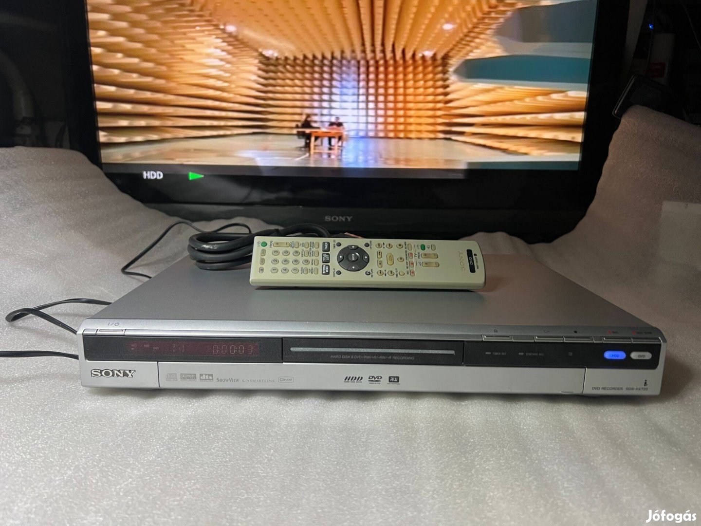 Sony RDR-HX720, DVD-HDD 160GB merevlemezes DVD író, gyári