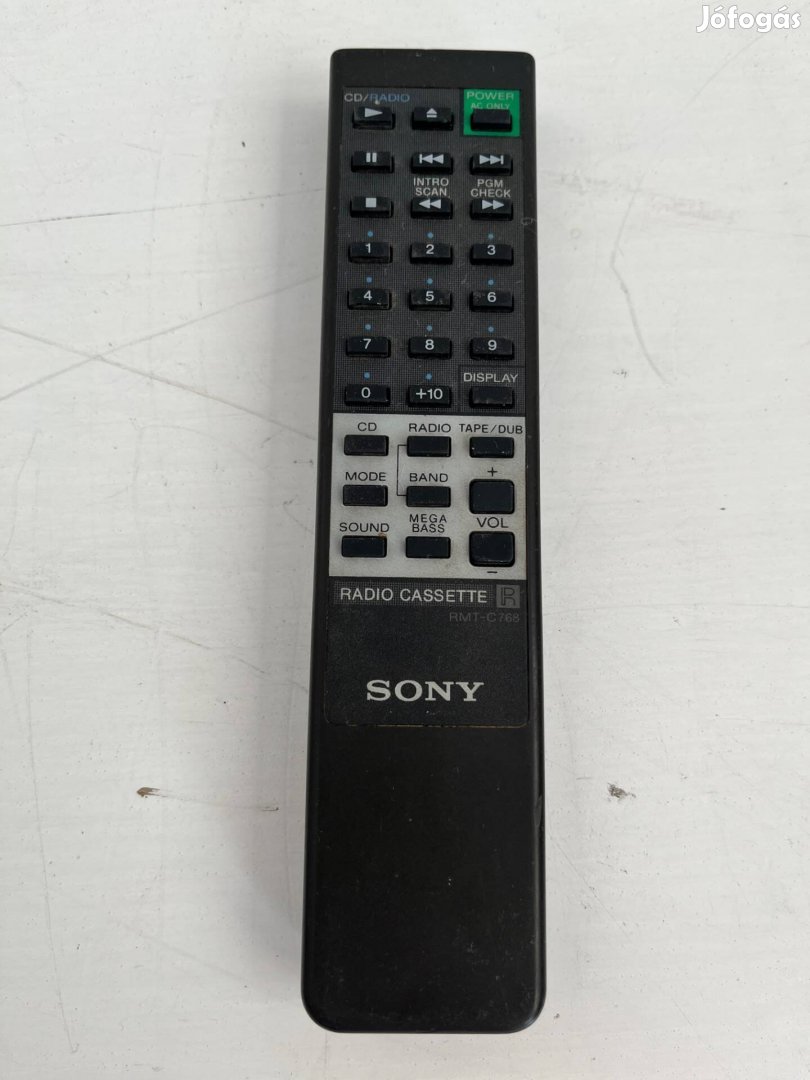 Sony RMT-C768 rendszer távirányító deck magnó cd lejátszó rádió