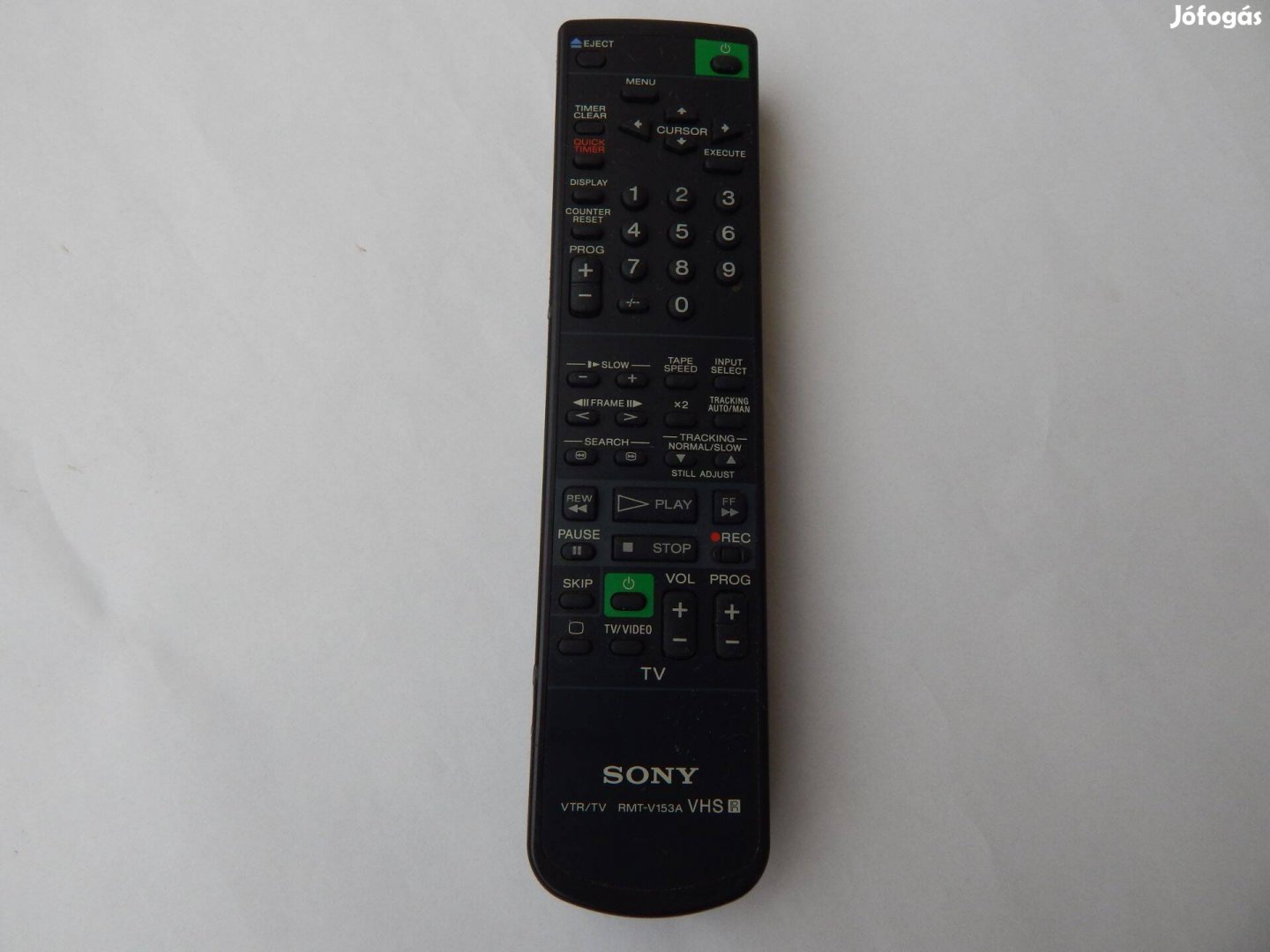 Sony RMT-V153A tipusú VHS Videókészülék /Tv Távirányító Eredeti