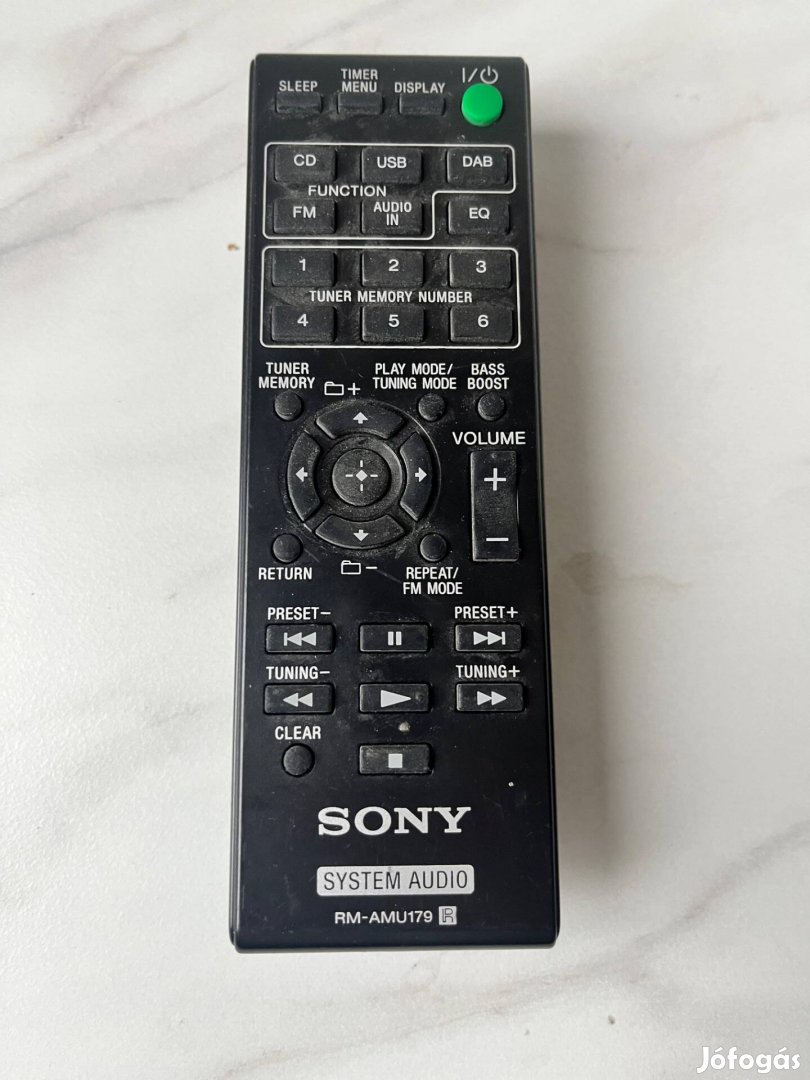 Sony RM-AMU179 rendszer távirányító hifi audio