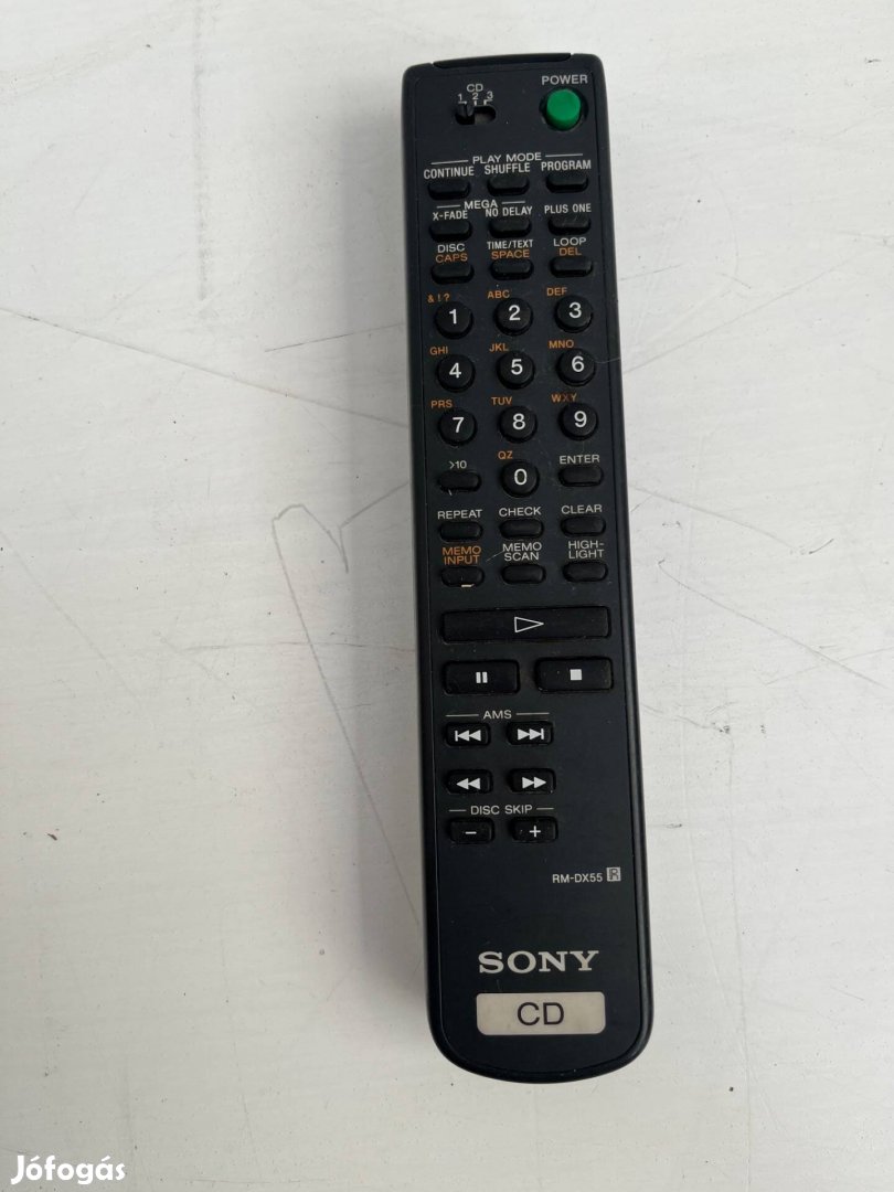 Sony RM-DX55 cd lejátszó távirányító