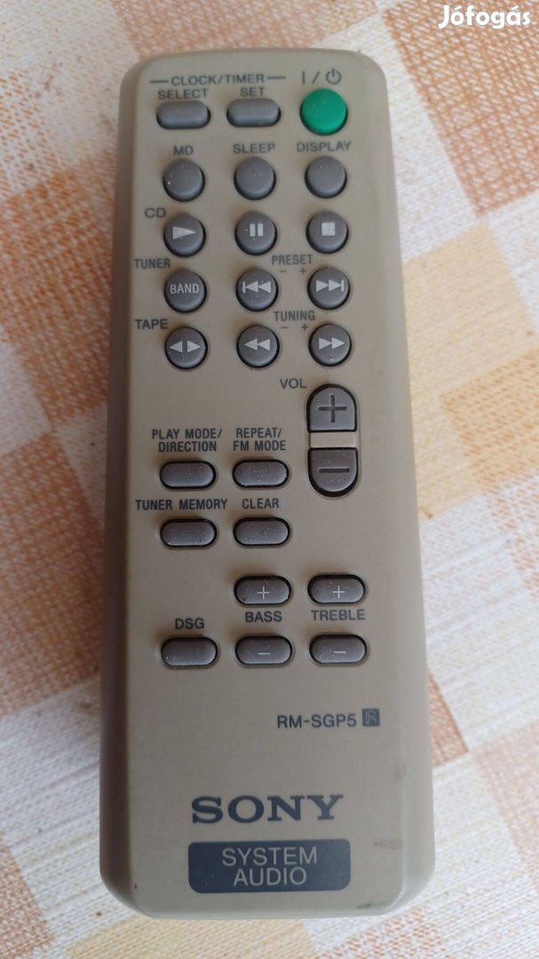 Sony RM-SGP5 Hi-FI rendszer távirányító