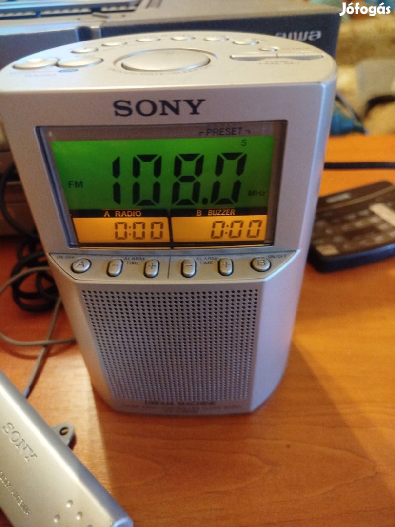 Sony Retro szép rádió controllos ebresztos radio.