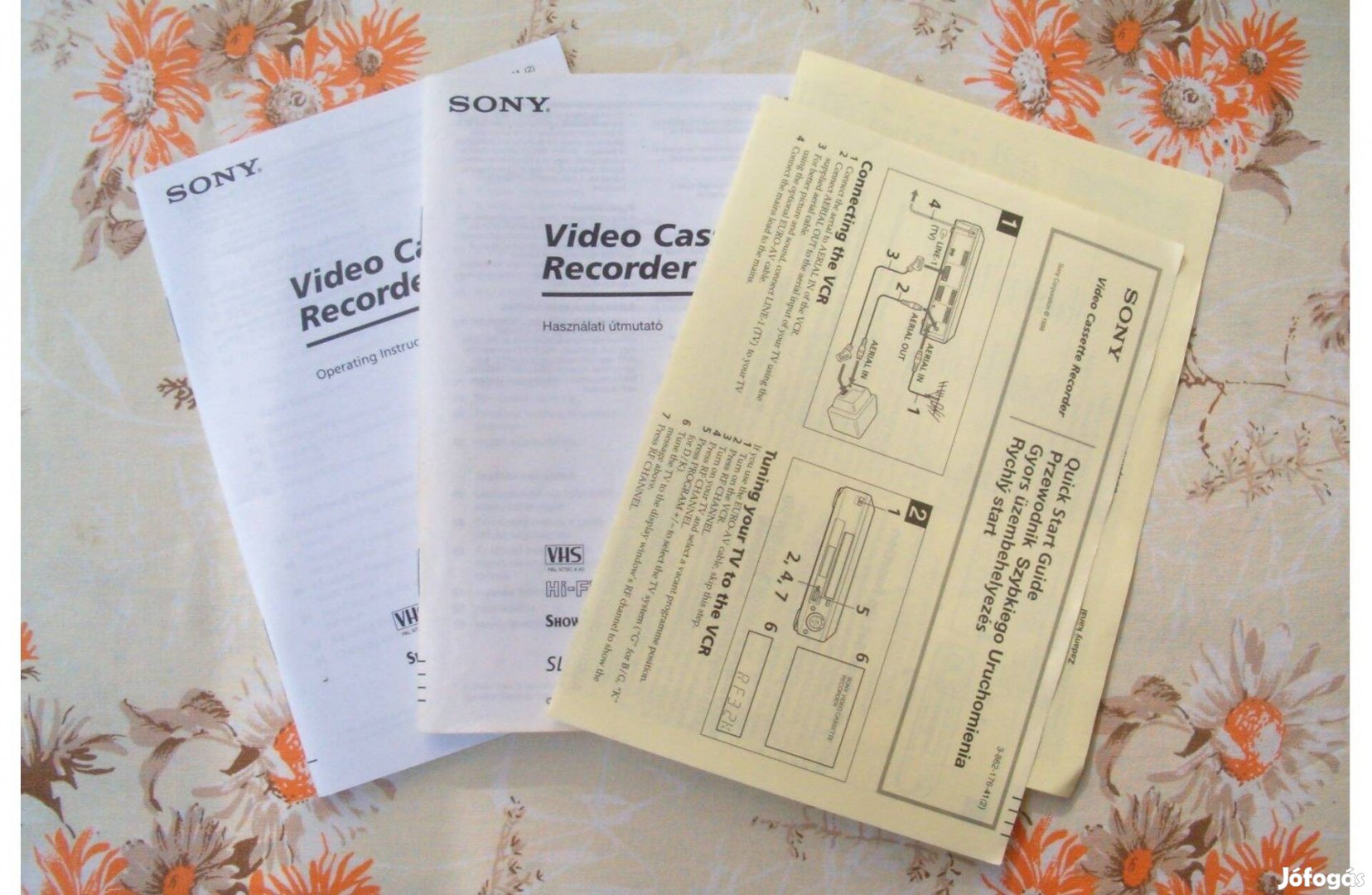 Sony SLV-E580EG videorecorder kezelési, használati utasítás