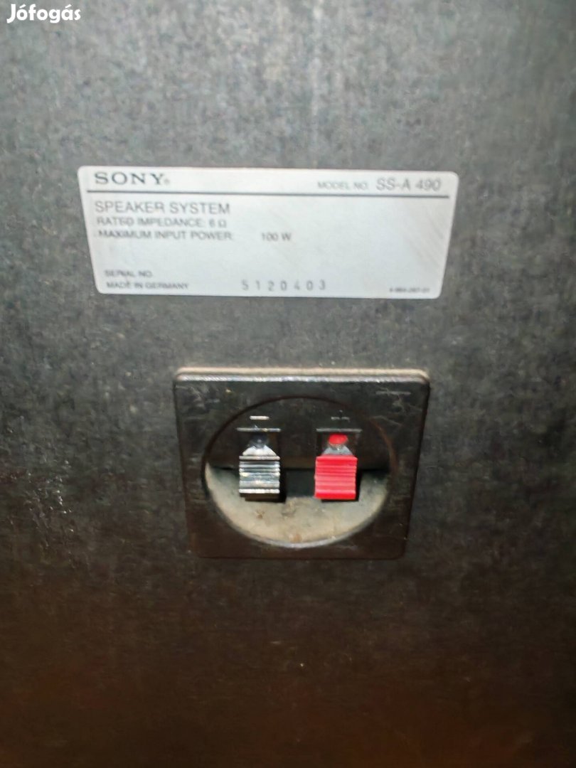 Sony SS-A 490 100 wattos hangfal pár