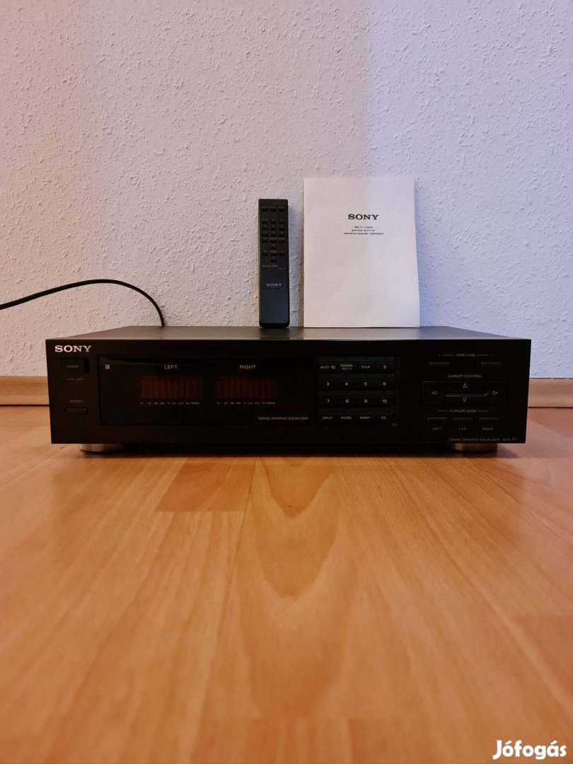 Sony Seq-711 7 Sávos Grafikus Equalizer Távirányítóval/Haszn. Utasítás