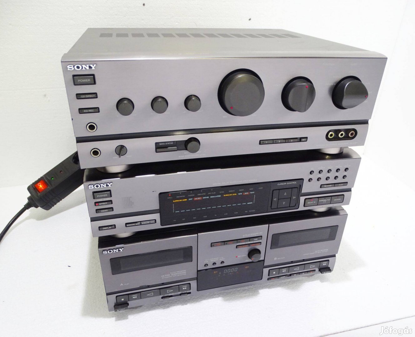 Sony TA-D707 hifi erősítő Equalizer EQ Dupla kazettás magnó deck