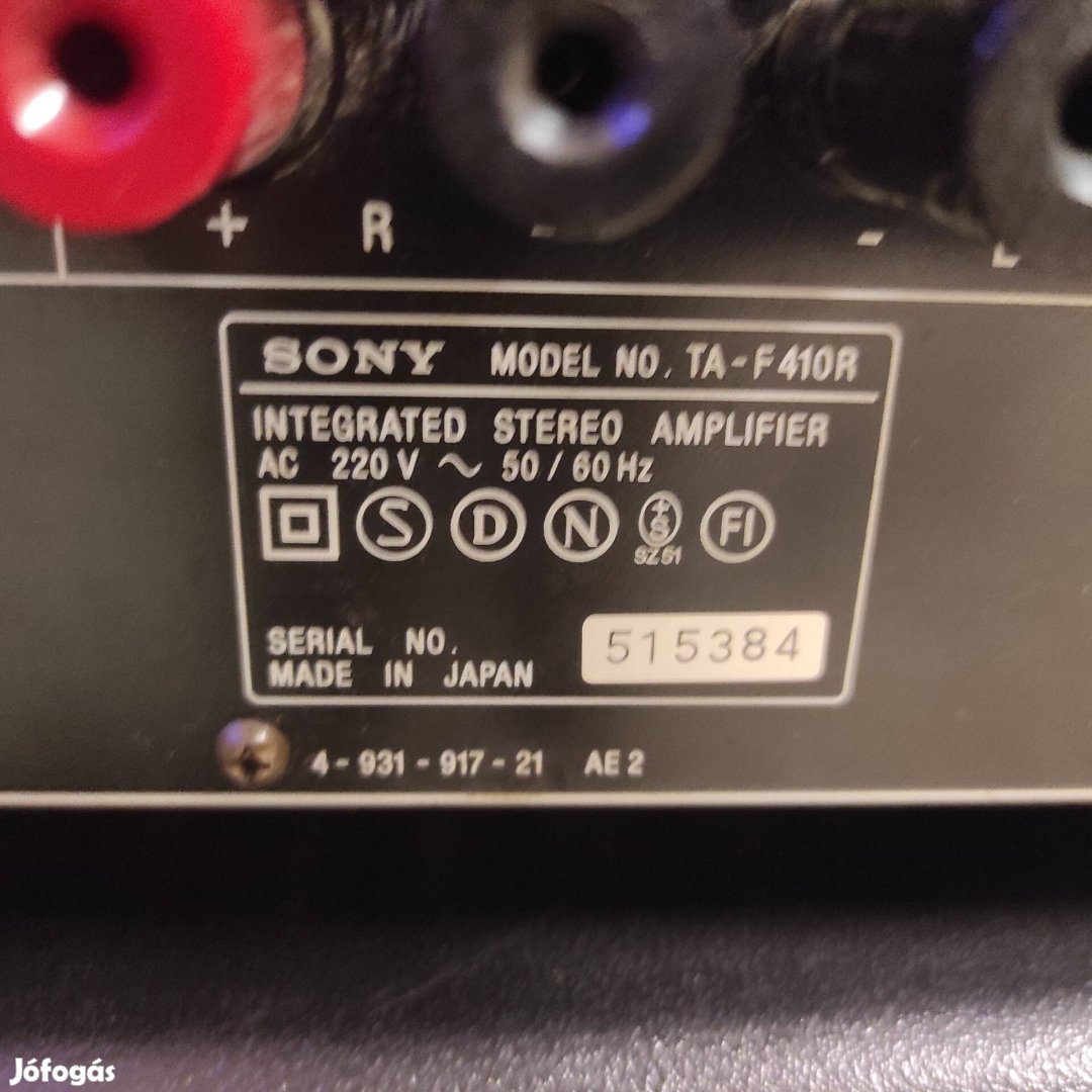 Sony TA-F410R Stereo erősítő 