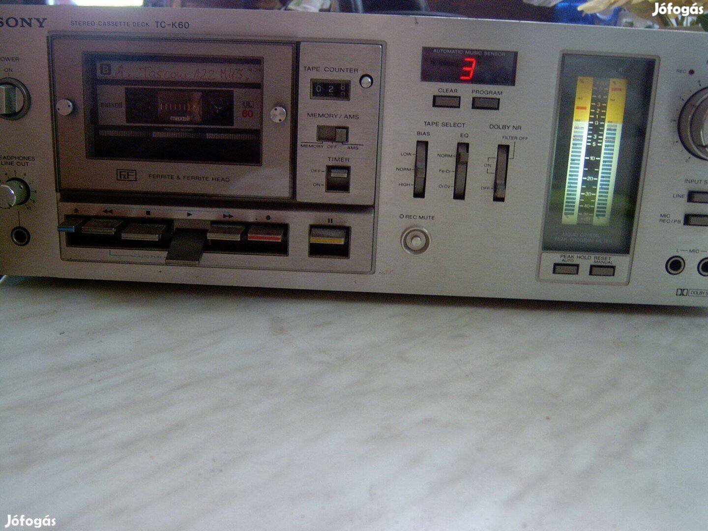 Sony TC K60 MAGNÓ Deck Eladó