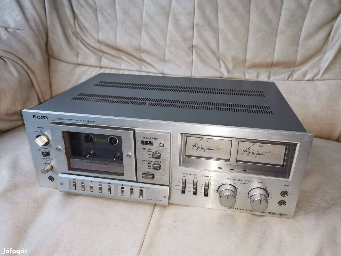 Sony TC-K96R kazettás magnó deck hifi Vintage Ultraritka!