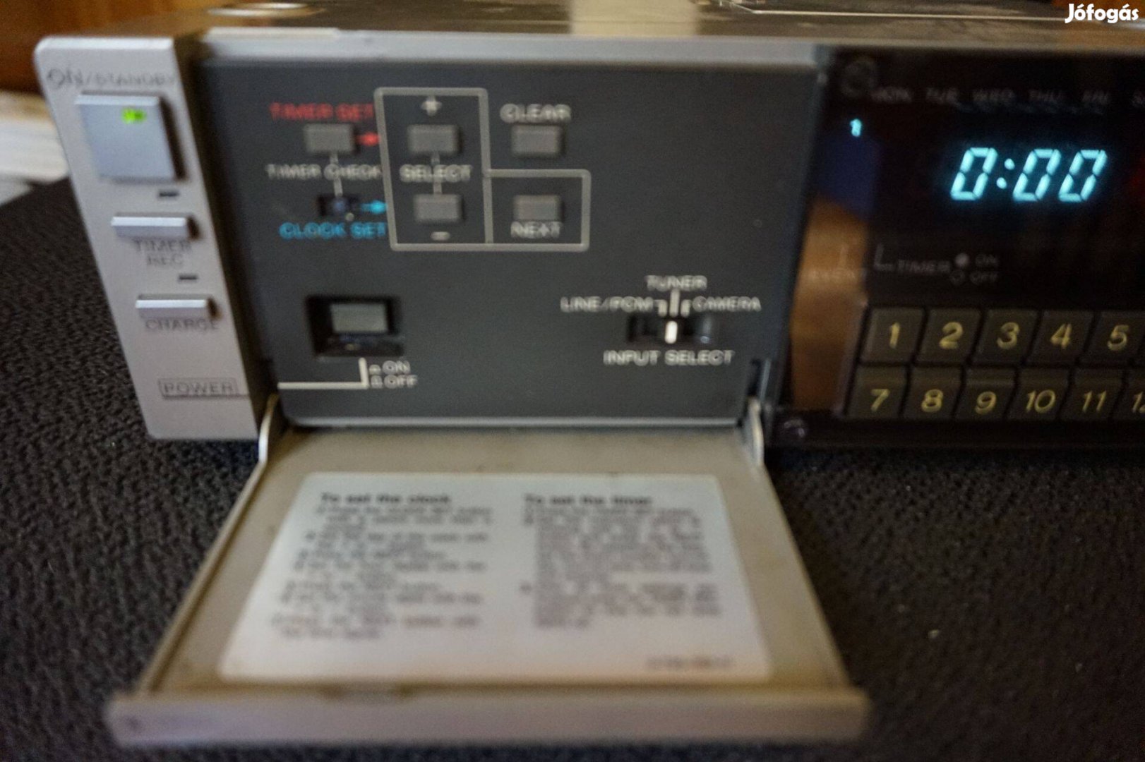 Sony TT-F1E analóg tv tuner + időzítő / retro, gyűjteményből