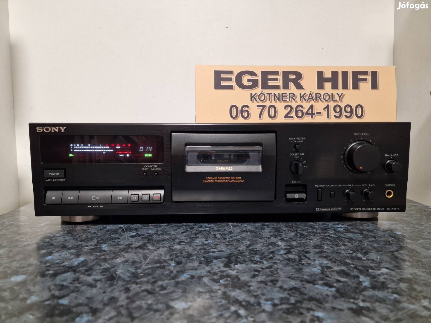 Sony Tc-K561S, 3 fejes magnó deck