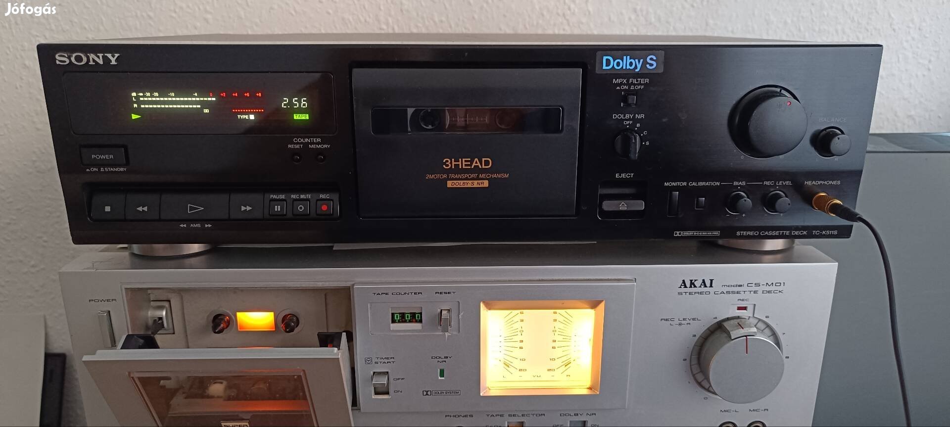 Sony Tc-k511s,3fejes,hifi stereo deck eladó