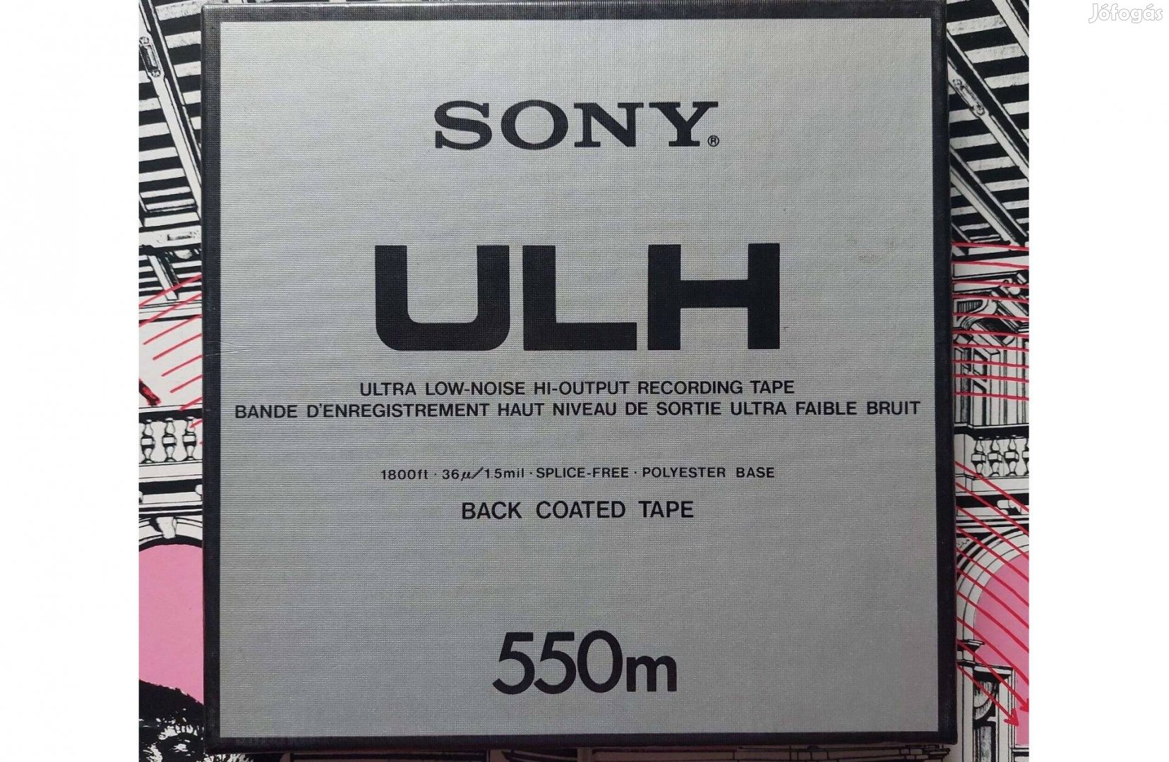 Sony Ulh 550m Back Coated Orsós Magnószalag 18-cm Sony MAGNÓ Szalag