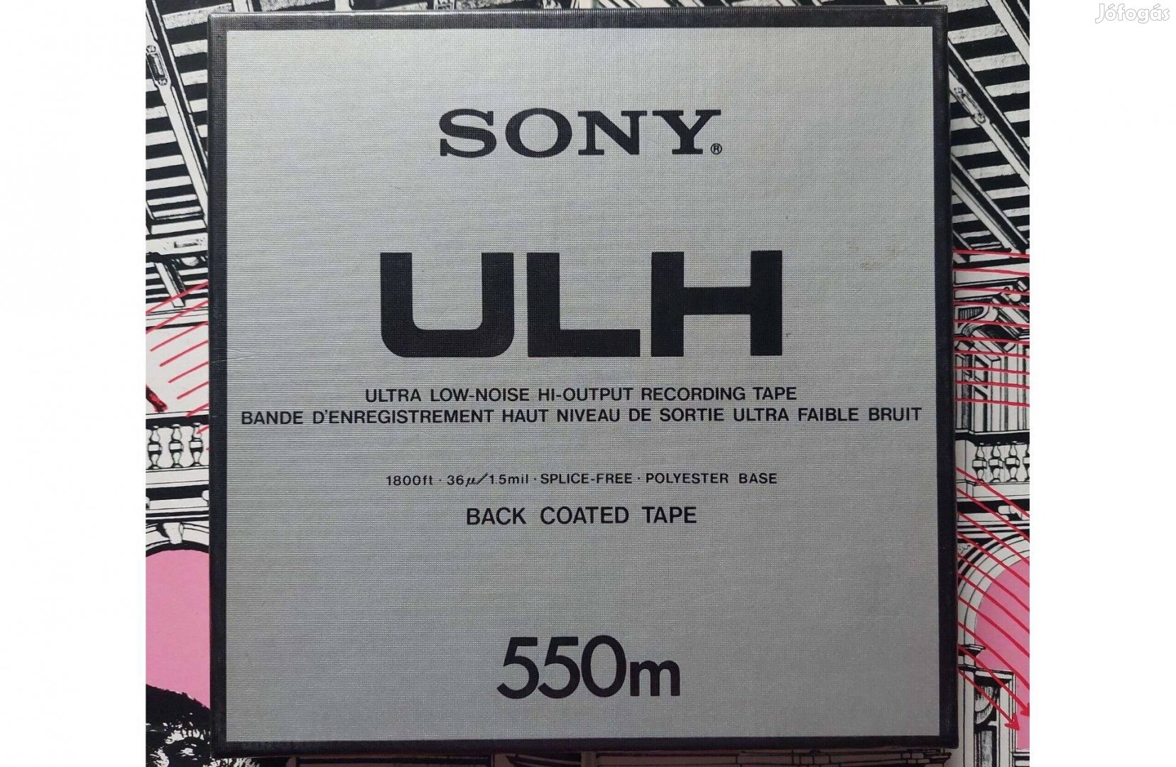 Sony Ulh 550m Back Coated Orsós Magnószalag 18-cm Sony MAGNÓ Szalag