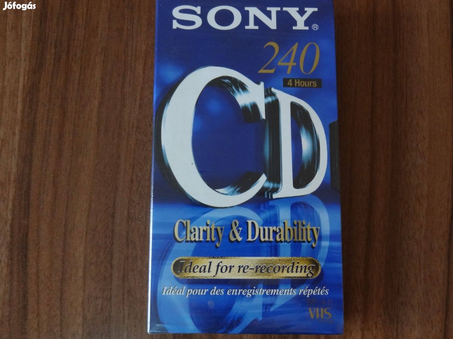 Sony VHS kazetta 240 perces, új, bontatlan