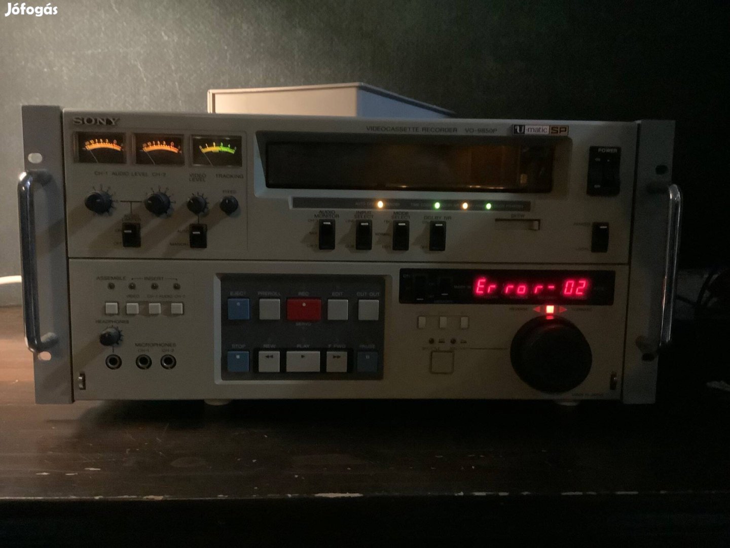 Sony VO-9850 Umatic profi csúcsgép hibás állapotban eladó!