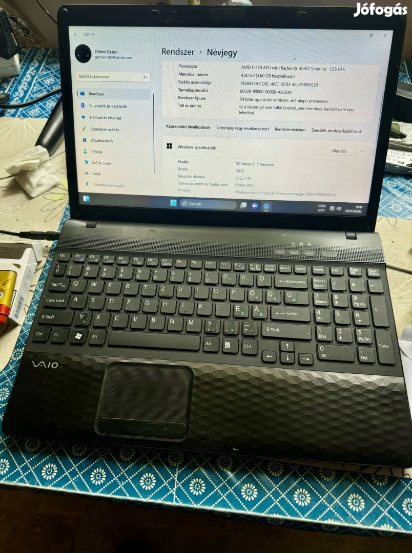 Sony Vaio laptop