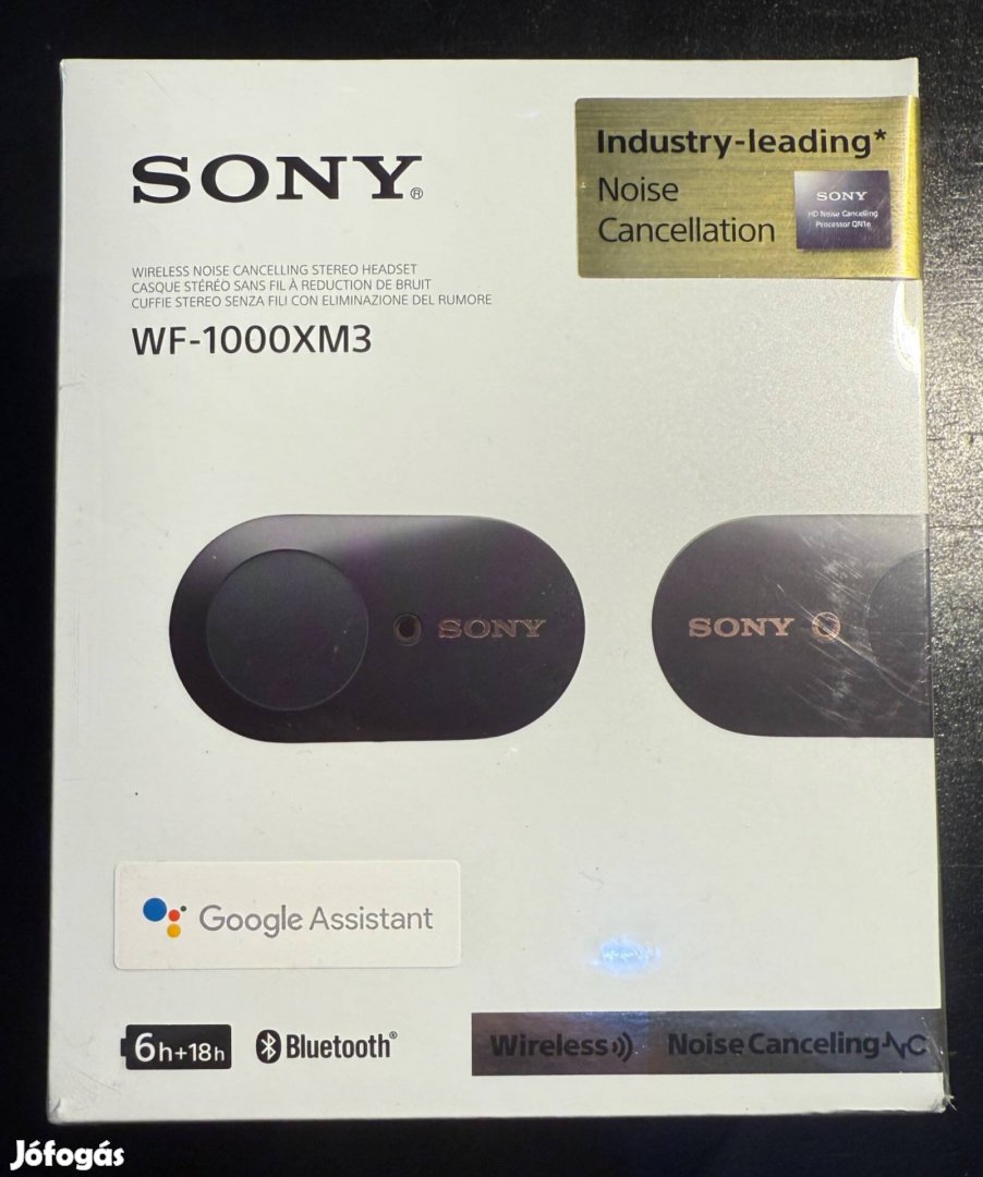 Sony WF-1000XM3 Bluetooth zajcsökkentős fülhallgató Eladó