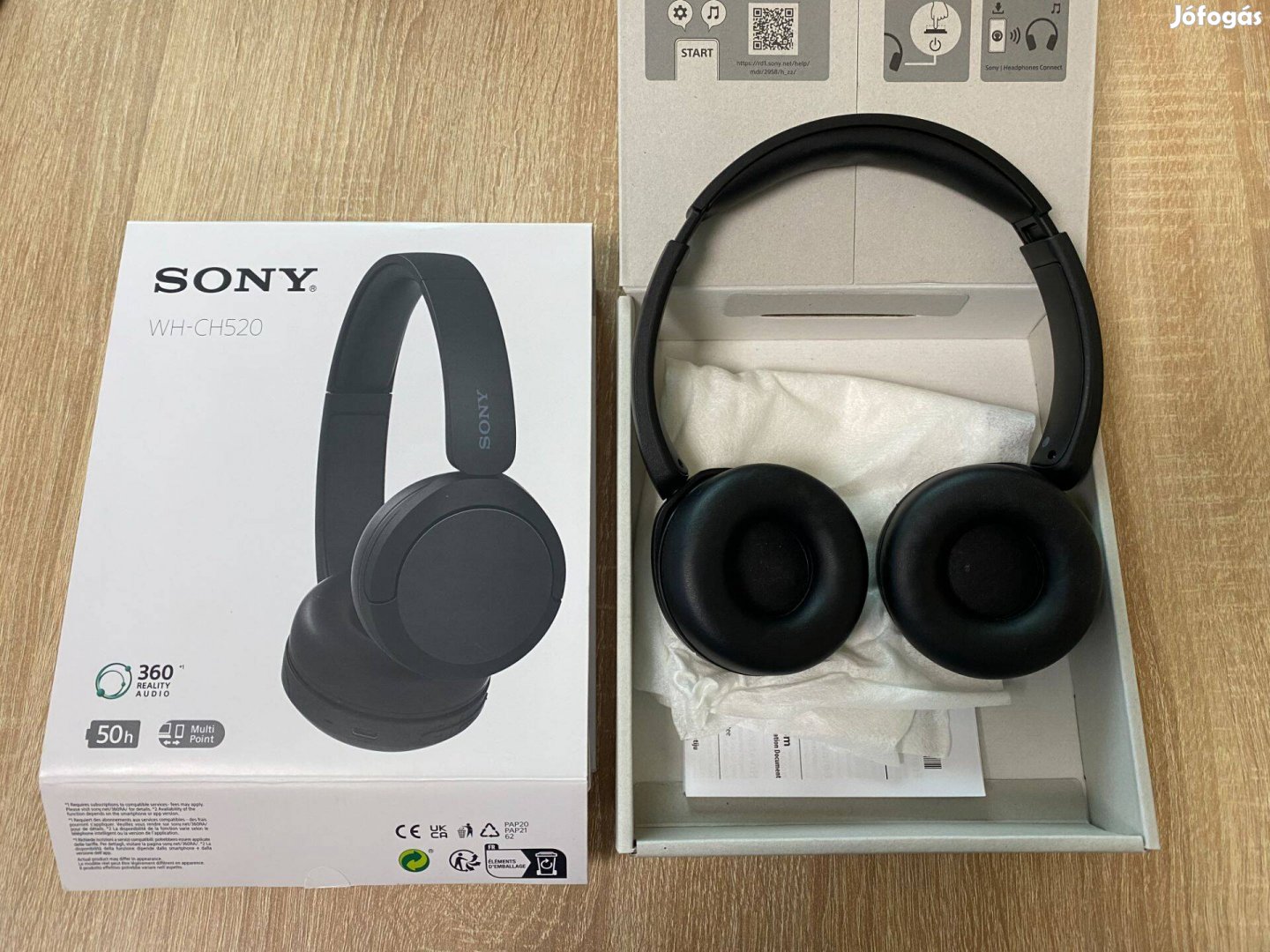 Sony WH CH-520 bluetooth fülhallgató