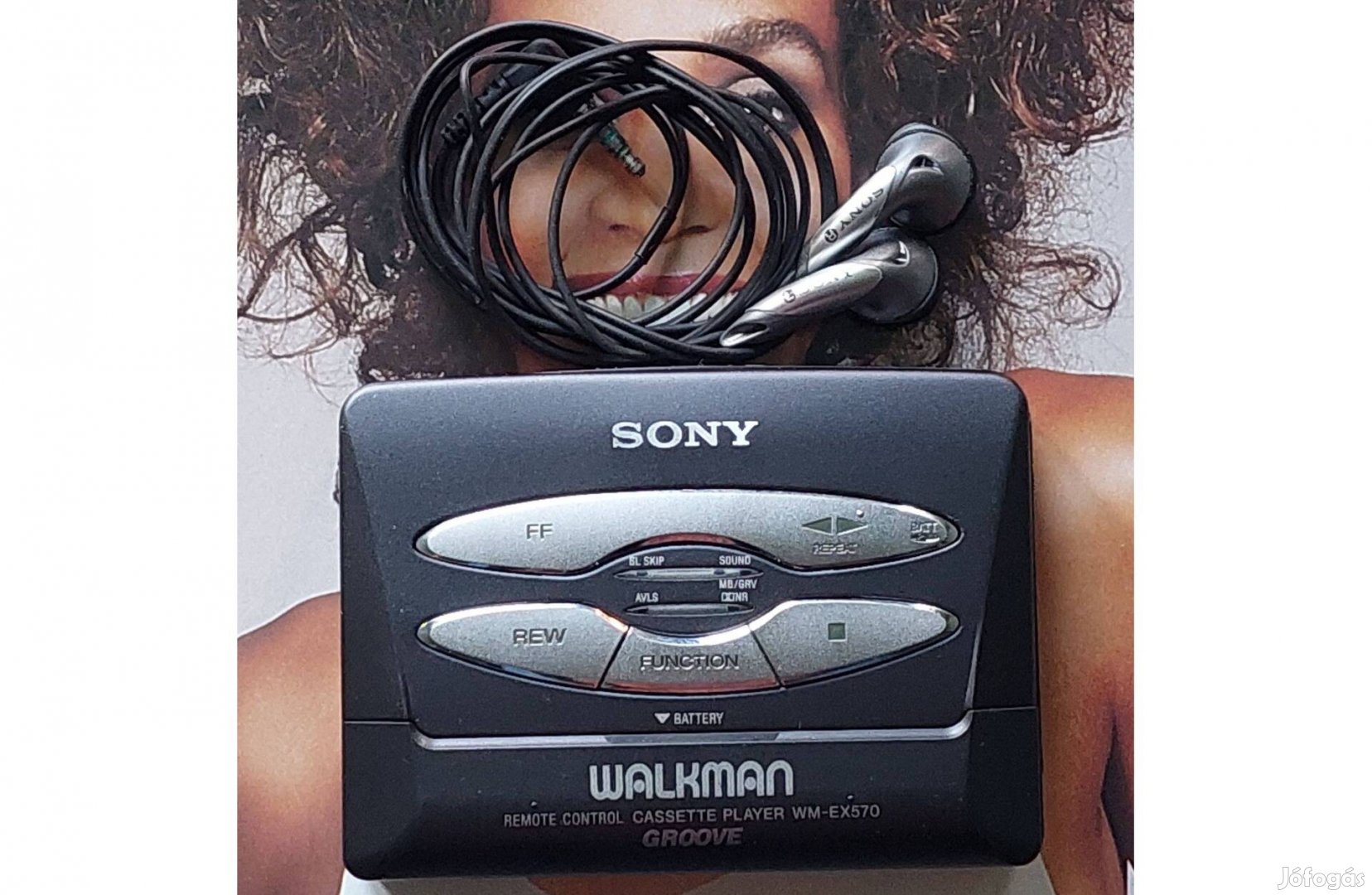 Sony WM-EX570 Cassette Player Sztereó Walkman Kazettás MAGNÓ Fém-Házas