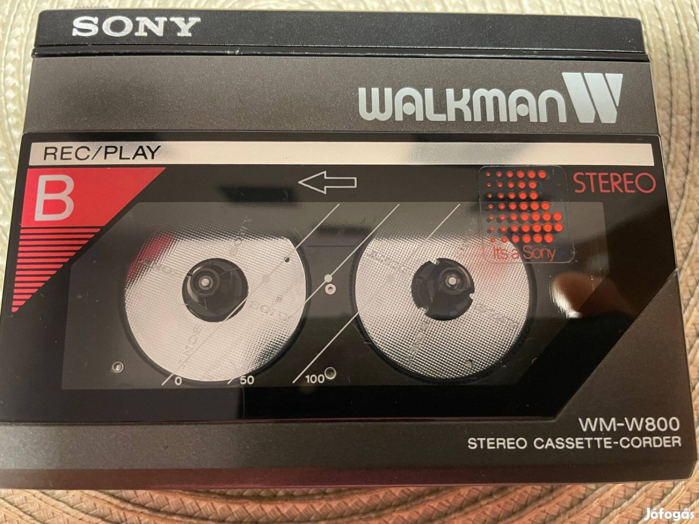 Sony WM-W800 rendkívül ritka, recorder dupla walkman Sony tok