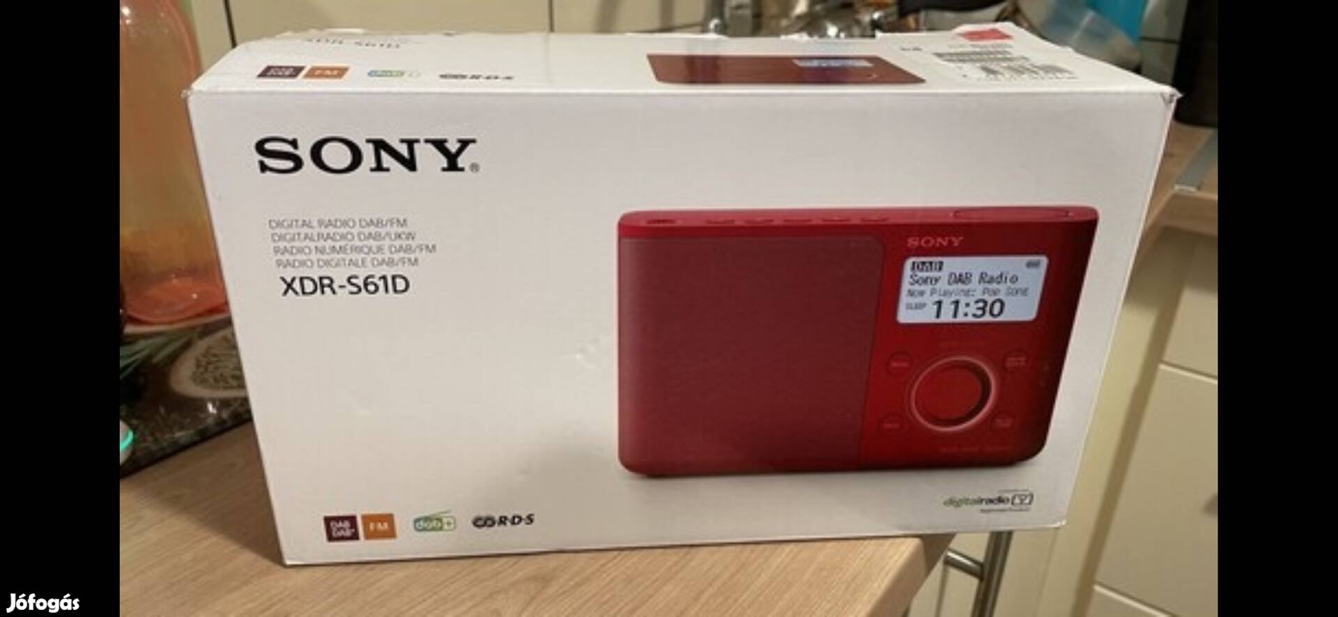 Sony XDR-S61D Rádió hordozható DAB/DAB+ rádió 