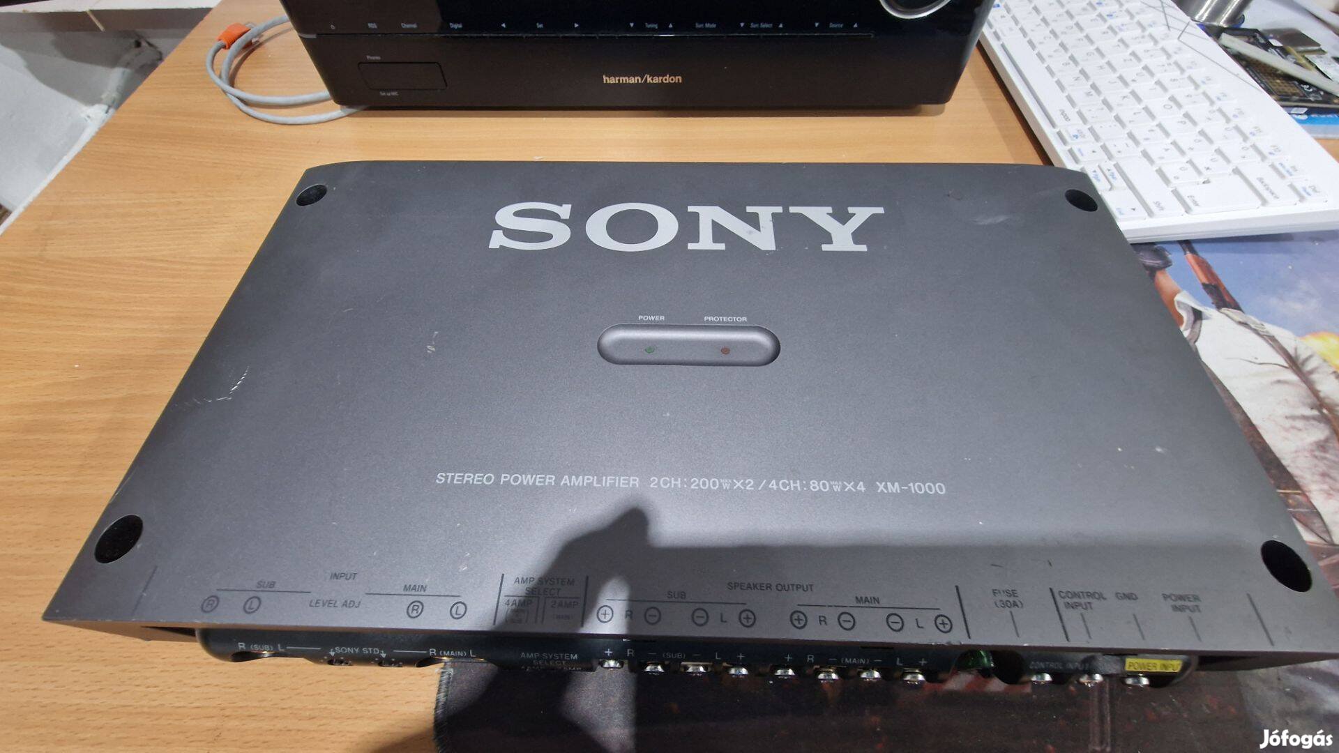 Sony XM-1000, precíziós, ritka autós erősítő