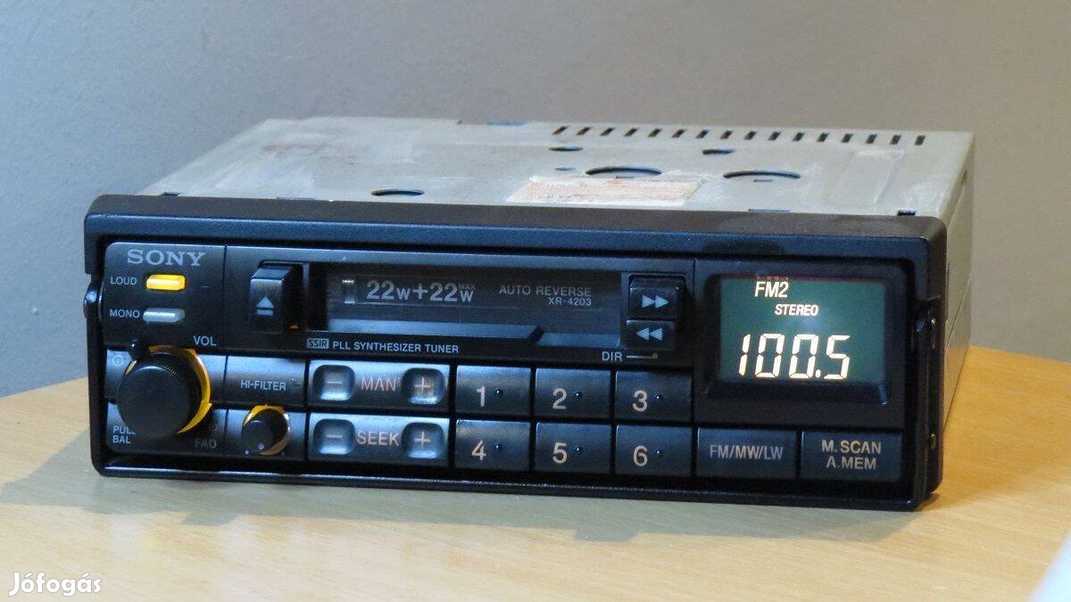 Sony XR-4203 retro autórádió rádió magnó