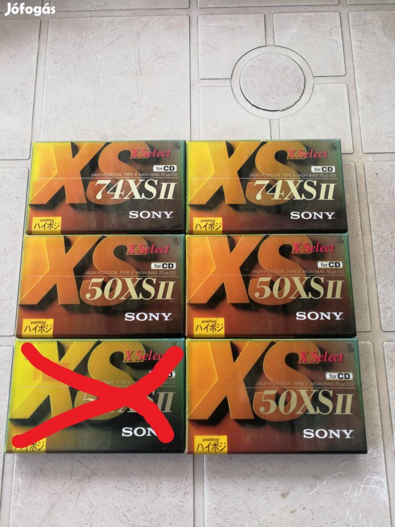 Sony Xsii Audio kazetta Nagyon szép a fólia!