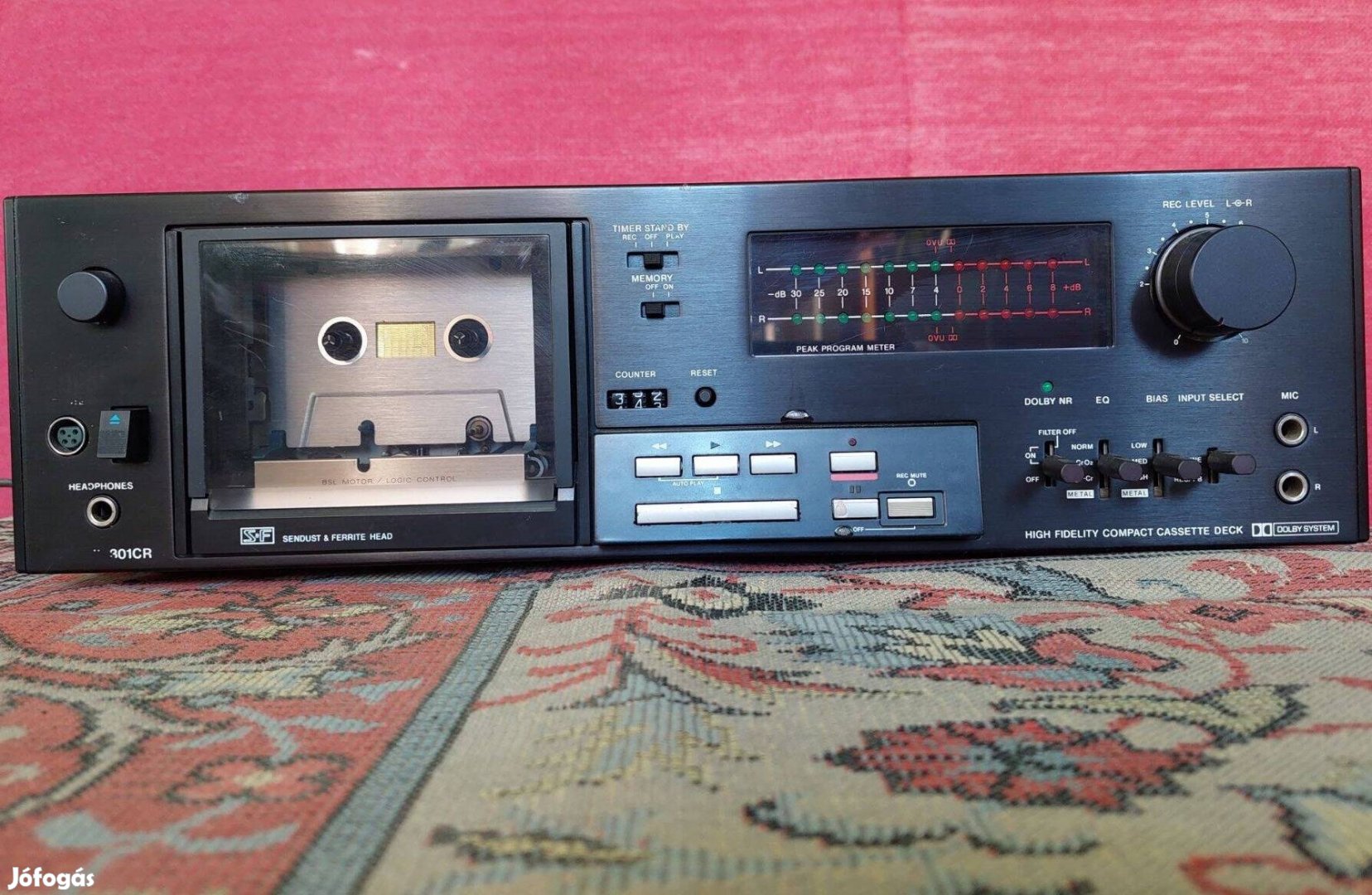 Sony / Vega 301CR HIFI Sztereó Kazettás MAGNÓ Deck Magnódeck