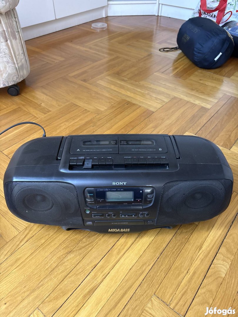 Sony boombox - CD rádió működik - Mega Bass - retro