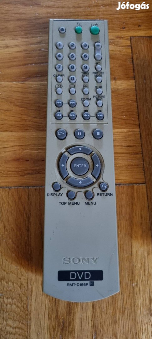 Sony dvd távirányító RMT-D166P típusú