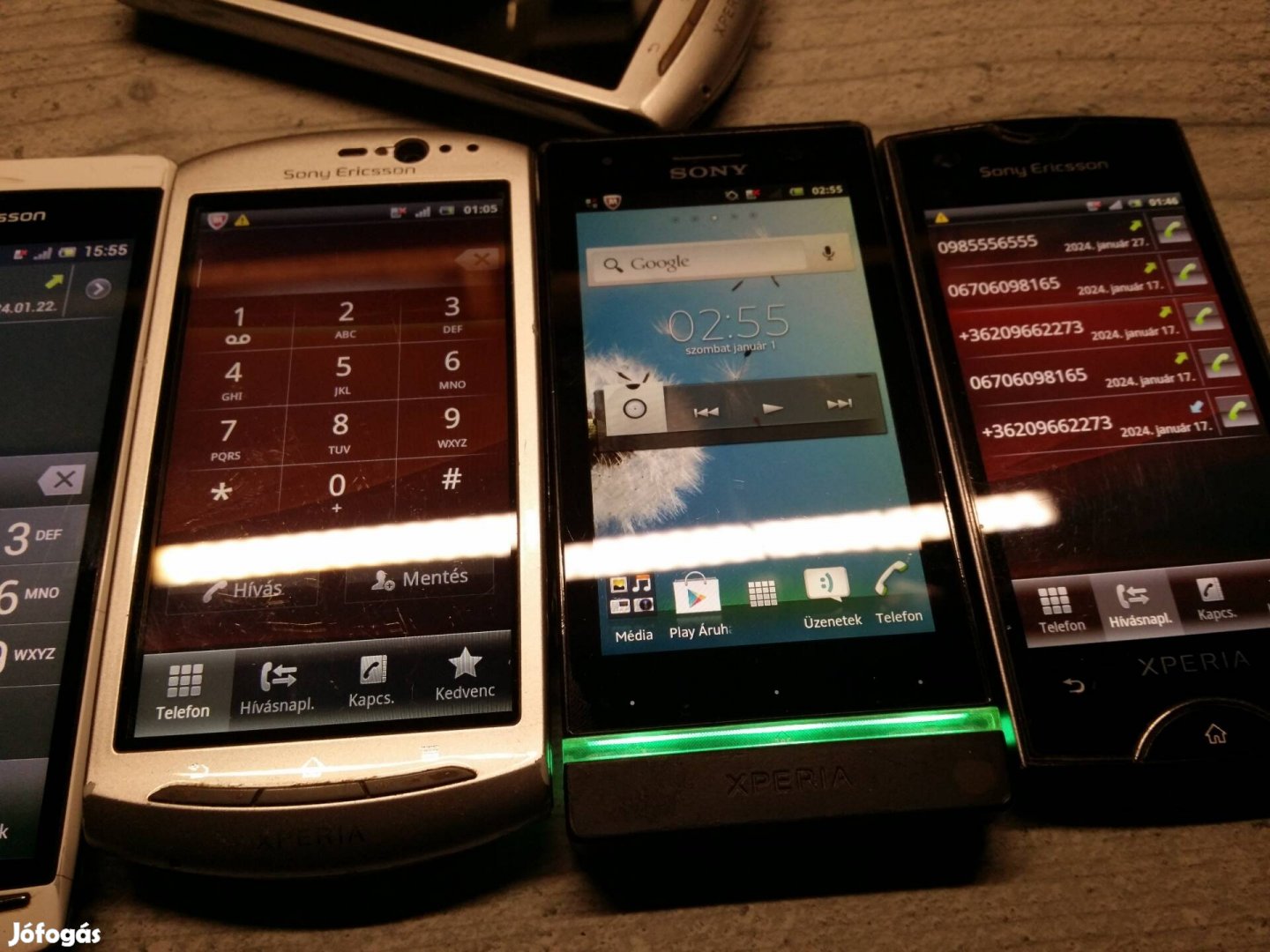 Sony ericsson xperia Arc S, Neo, Ray, U telefonok