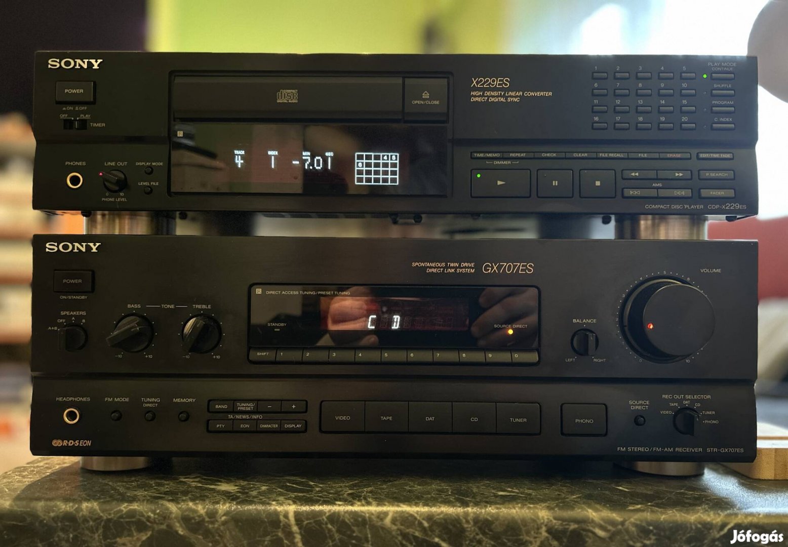 Sony erősítő receiver cd lejátszó Es sorozatból